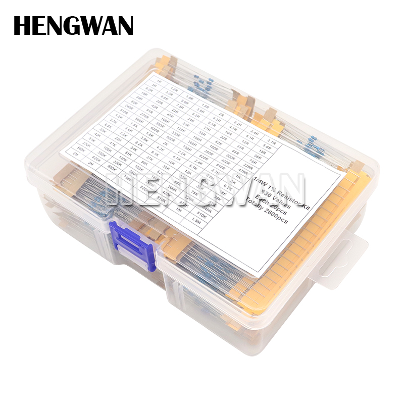 Resistor Kit 1 4W - 1/4W 1/8W 1/2W 1W 2W 1%