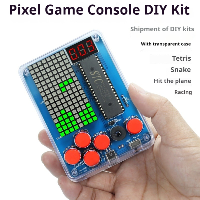 Diy Electronics Gadget - Pixel Game Machine Production Kit, 51