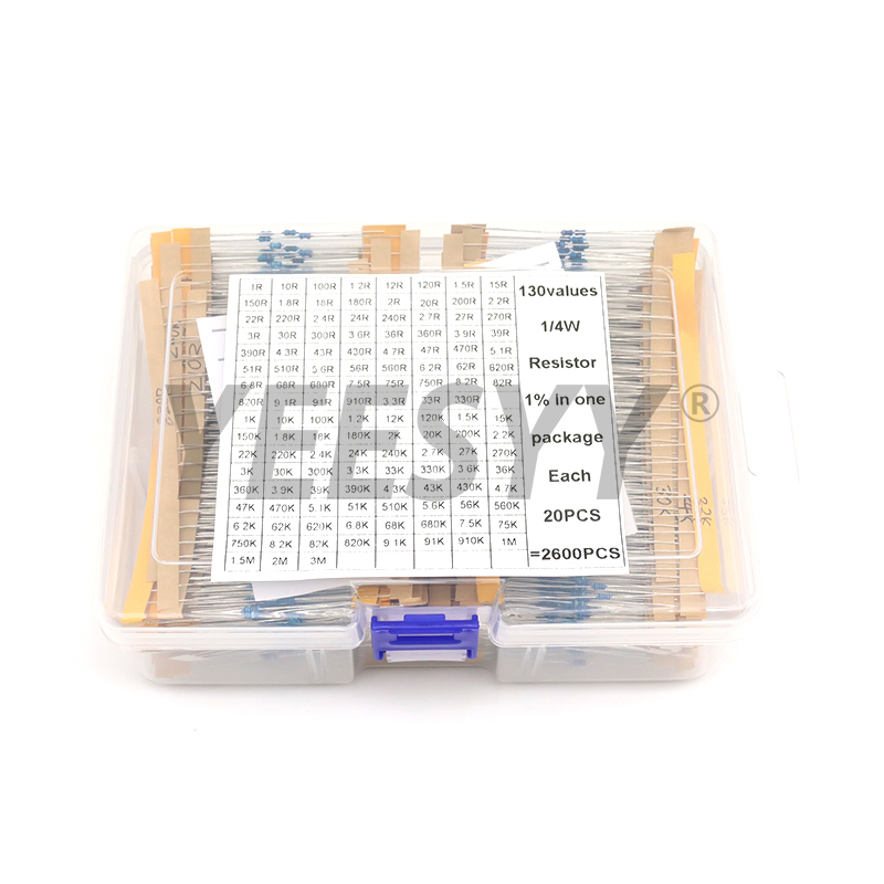 Resistor Kit 1 4W - 1/4W 1/8W 1/2W 1W 2W 1%