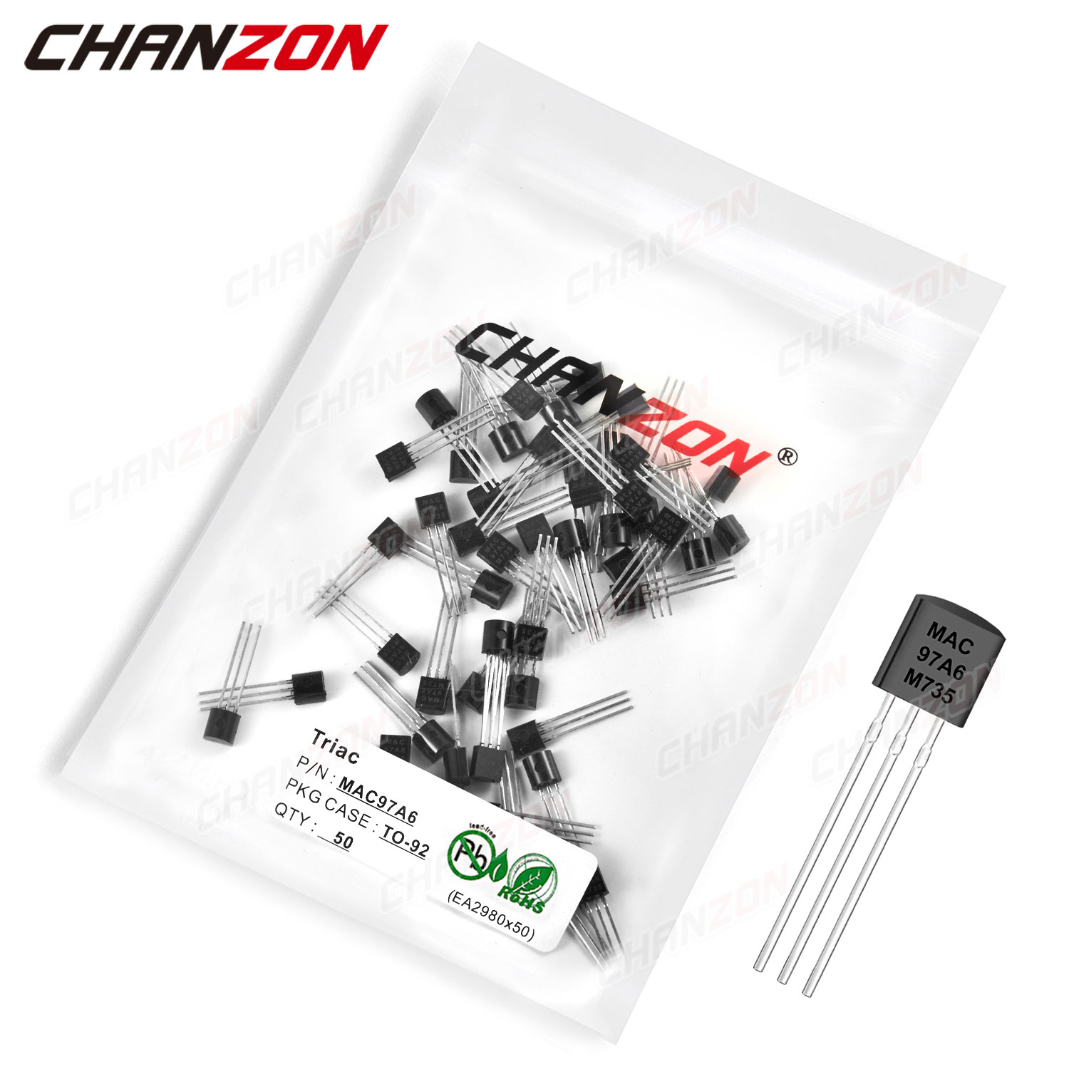 Diy Electronics For Sale - 50Pcs MAC97A6 TO-92 Triac SCR Transistor