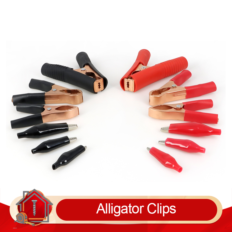 Crocodile Clip Set - Crocodile Clip Set Black Red 30A-300A