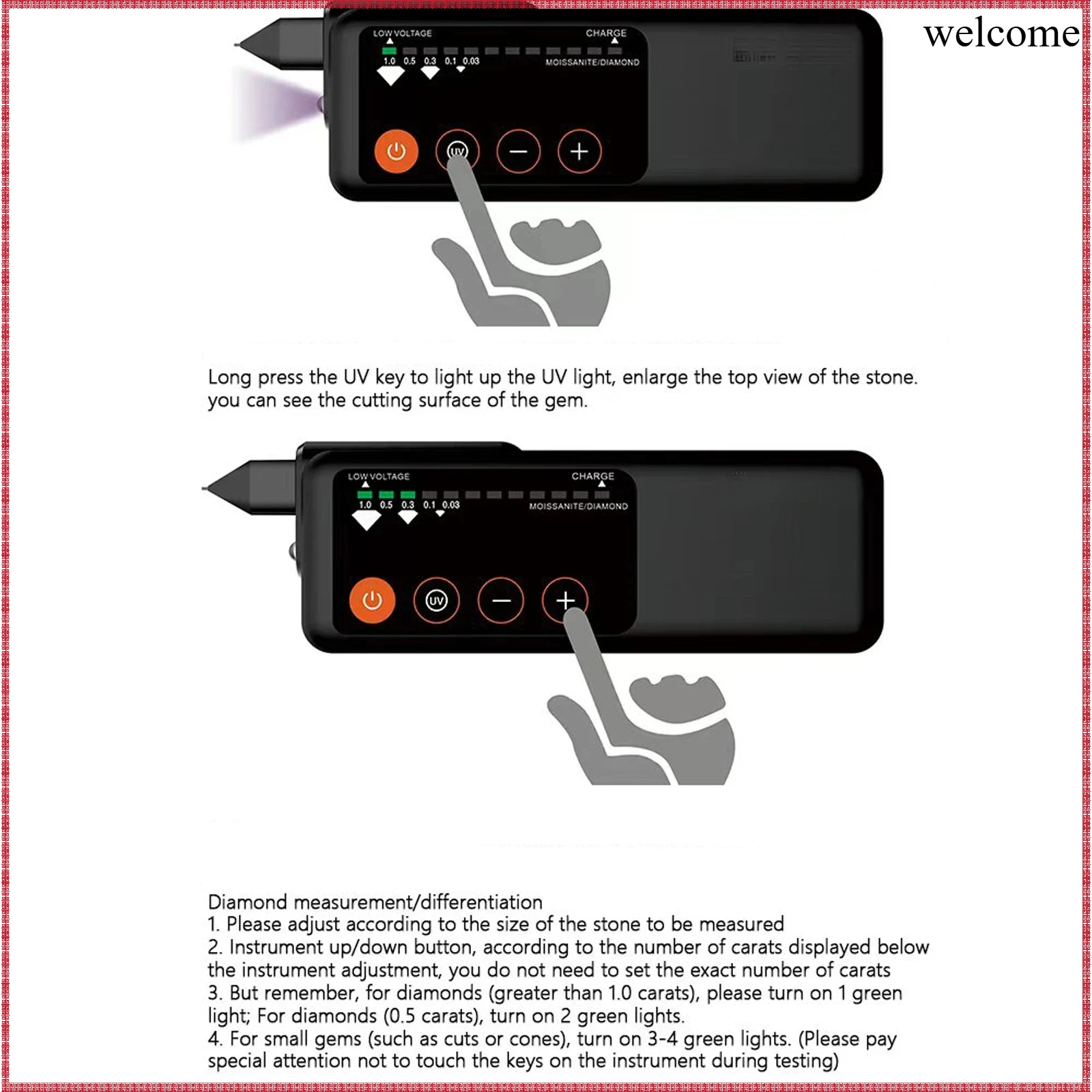 Rechargeable Diamond Tester Pe - Diy Electronics Tool Kit ulasan dan harga