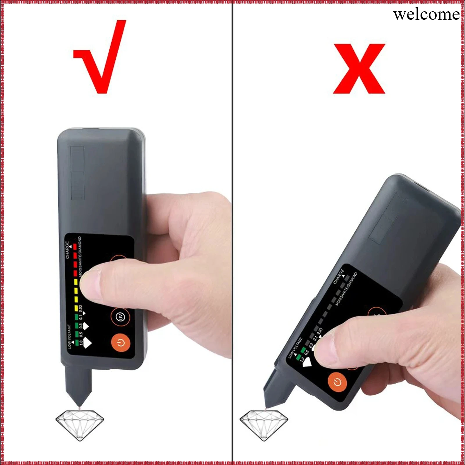 Rechargeable Diamond Tester Pe - Diy Electronics Tool Kit ulasan dan harga