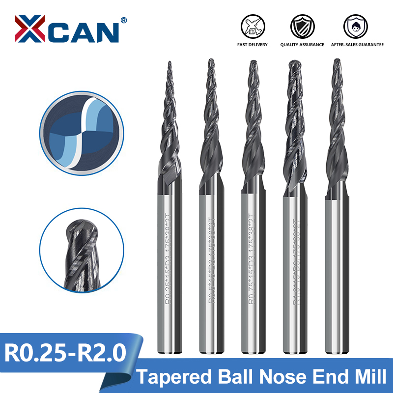XCAN Milling Cutter 2 Flute Ba - Diy Cnc Router Electronics ulasan dan harga