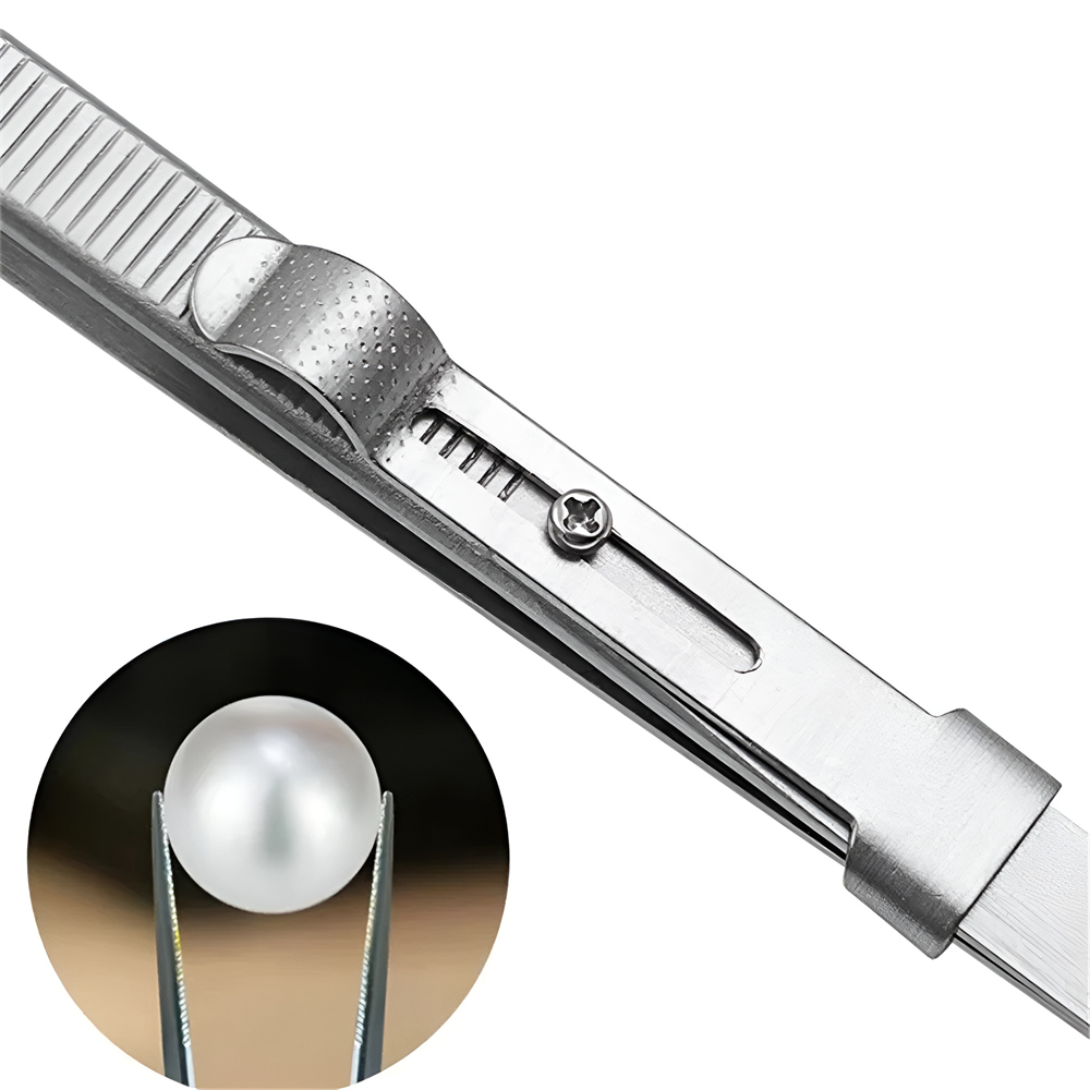 Stainless Steel Tweezers Adjus - Diy Electronics Tool Kit ulasan dan harga