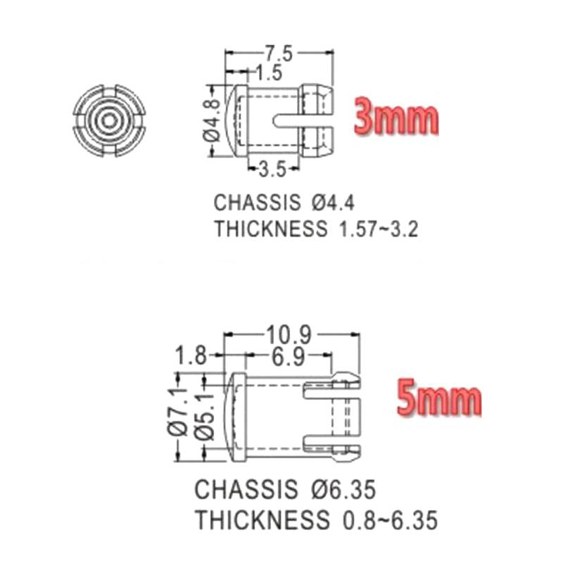 20Pcs LED Lampshade 3MM 5MM Di - Diy Electronics For Sale ulasan dan harga