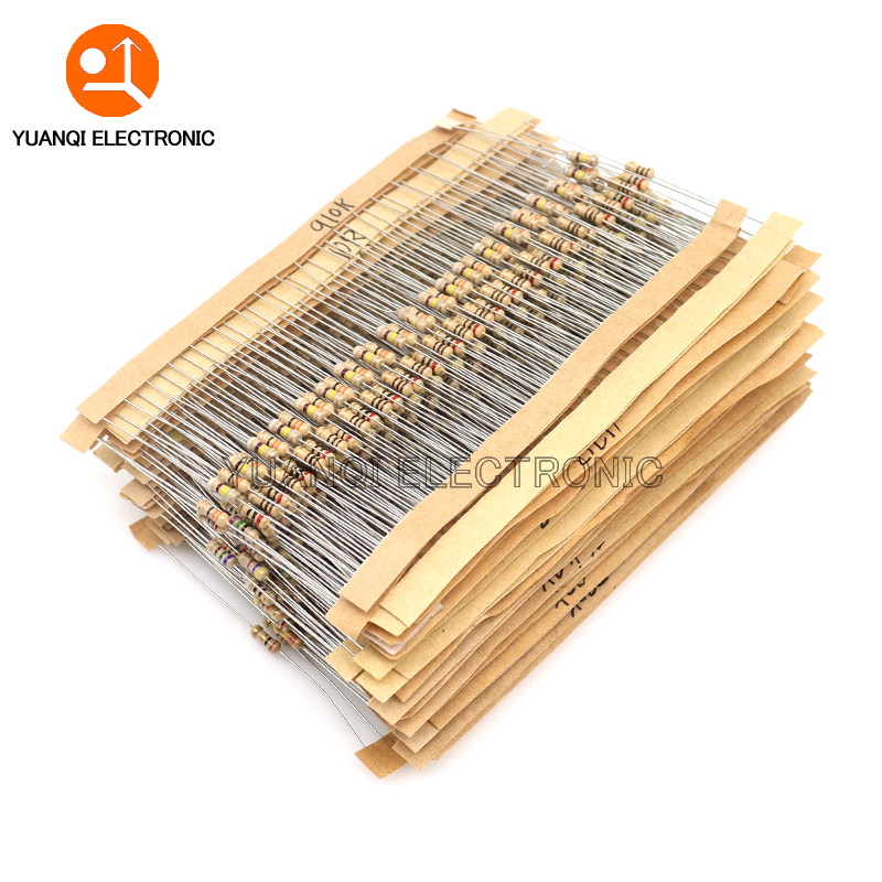 860pcs 1/4W Carbon Film Resist - Resistor Kit 1 4W ulasan dan harga
