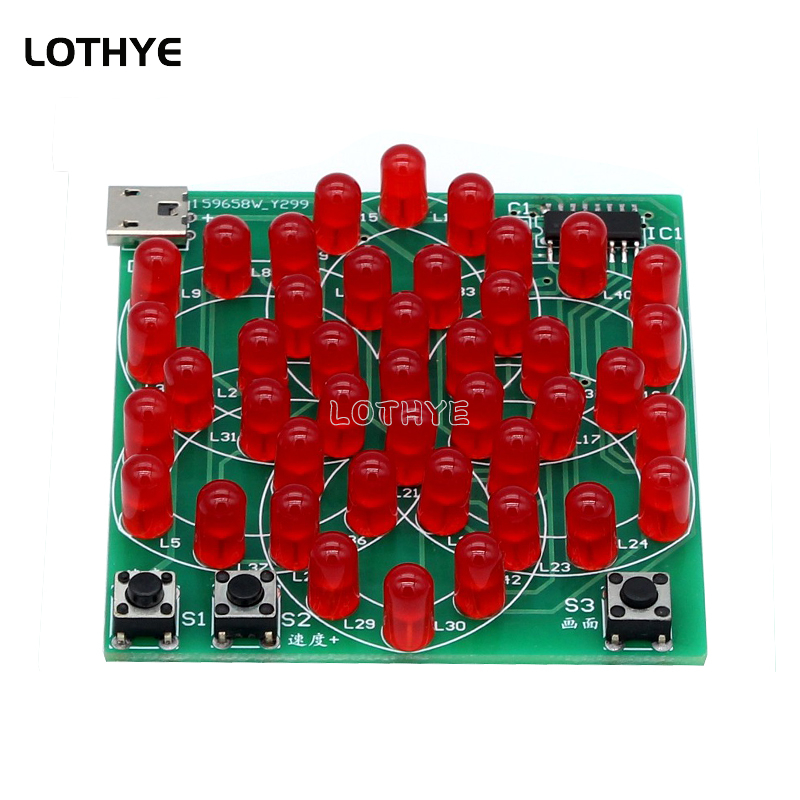 43 LED Multi Style Pattern Ele - Diy Electronics Tool Kit ulasan dan harga