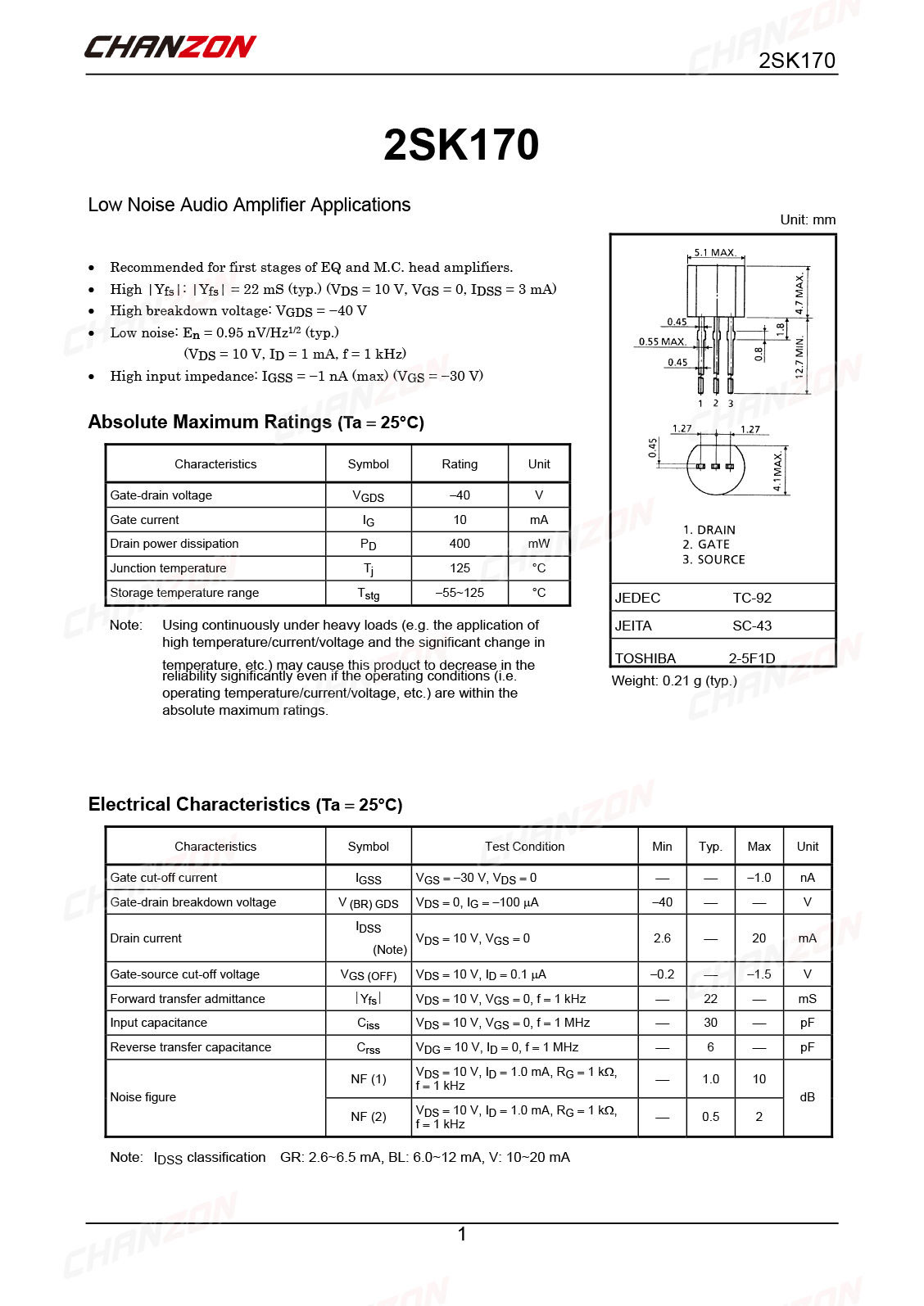 10Pcs 2SK170 TO-92 AUDIO AMPLI - Diy Electronics For Sale ulasan dan harga