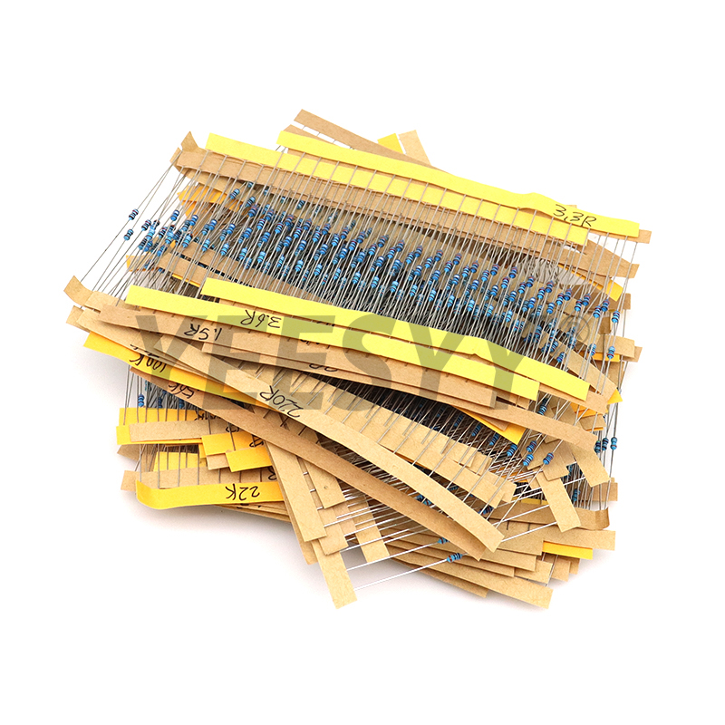 1/4W 1/8W 1/2W 1W 2W 1% Metal  - Resistor Kit 1 4W ulasan dan harga