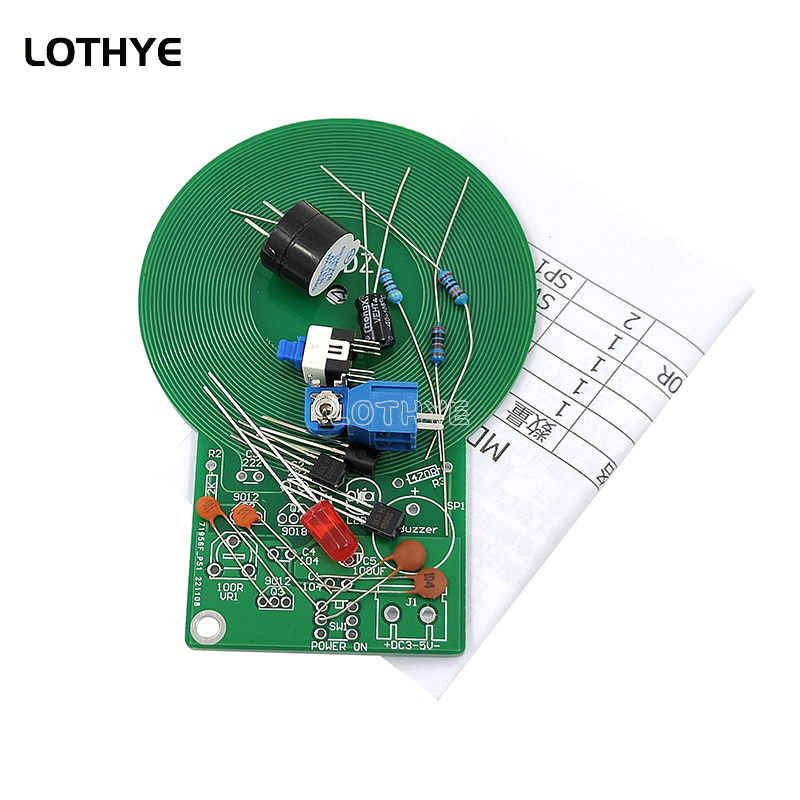 DC 3V-5V Metal Detector Kit DI - Diy Electronics Tool Kit ulasan dan harga