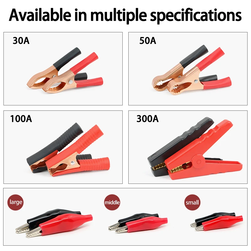 Crocodile Clip Set Black Red 3 - Crocodile Clip Set ulasan dan harga