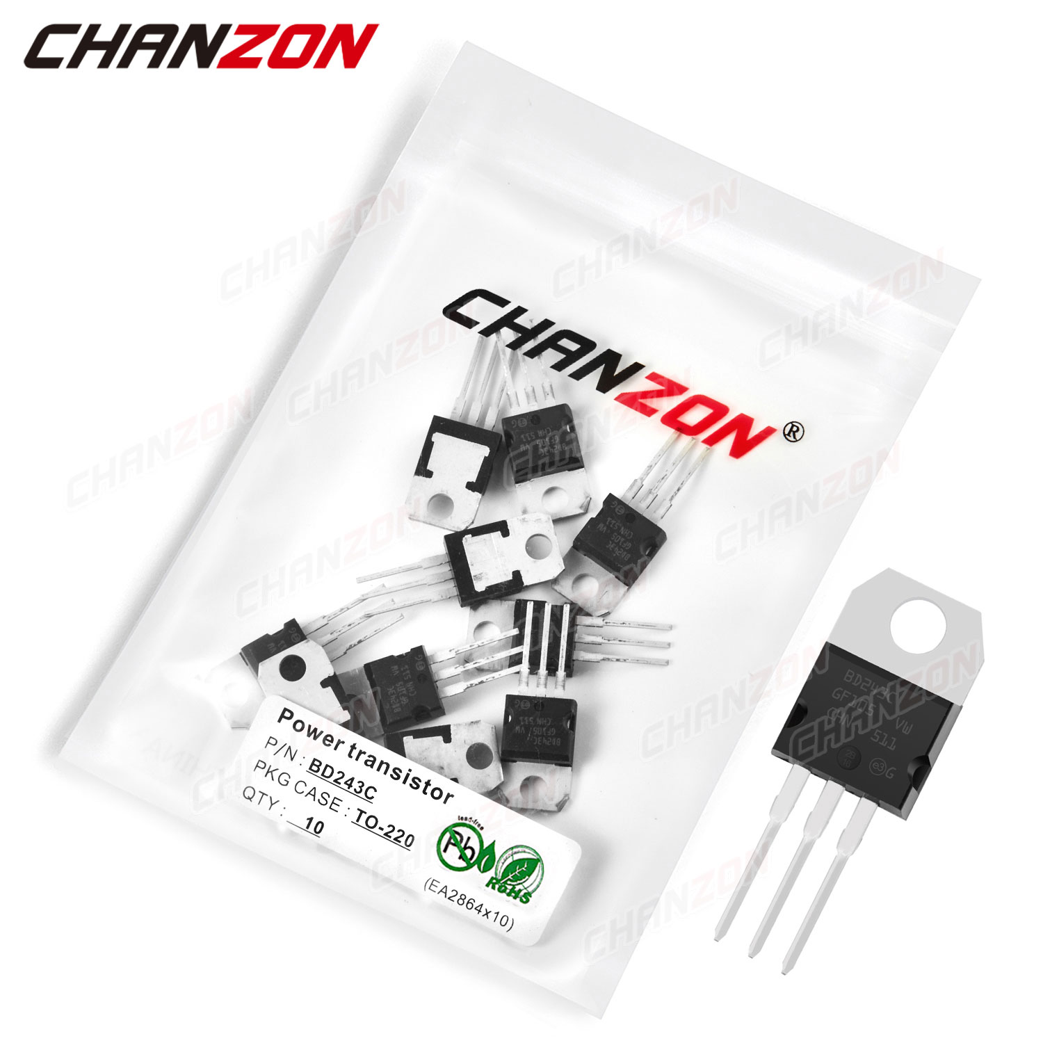 10Pcs BD243C TO-220 BD243 Powe - Diy Electronics For Sale ulasan dan harga