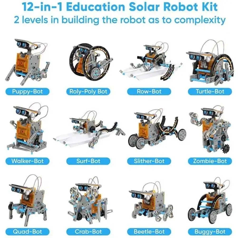 13 in 1 Solar Powered Robot Sc - Diy Electronics Project ulasan dan harga
